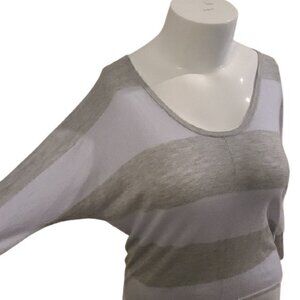 [Splendid] Gray & Purple Striped Sweater - Size S